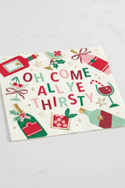 Holiday Cocktail Napkin - Oh Come All Ye Thirsty