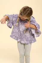 Girl's Nova Floral Print Ruffle Tunic