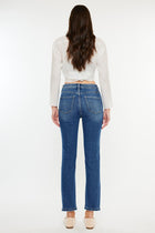 Courtney Slim Straight Jeans - Med Wash