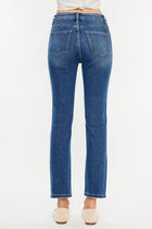 Courtney Slim Straight Jeans - Med Wash