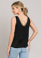 Chain Detail Tank - Black