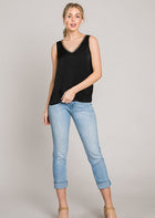 Chain Detail Tank - Black