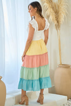Rainbow Tiered Dress