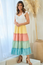Rainbow Tiered Dress