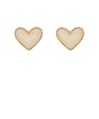 Gold Heart Studs