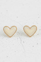 Gold Heart Studs
