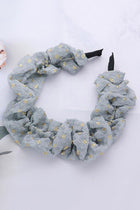 Flower Pattern Scrunchie Headband - 4 Colors