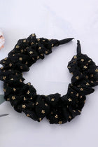 Flower Pattern Scrunchie Headband - 4 Colors