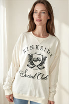 Rinkside Social Club Garment Dyed Crew - Ivory/Black