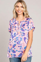 Bright Abstract Print Top