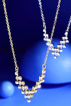 Crystal V Pendant Necklace - 2 Colors