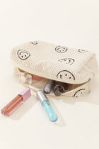 Smiley Corduroy Pouch - 4 Colors
