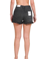 Janelle Frayed Hem Denim Shorts