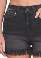 Janelle Frayed Hem Denim Shorts