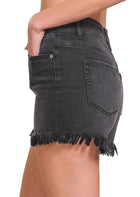 Janelle Frayed Hem Denim Shorts