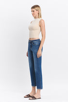Charlotte High Rise Ankle Straight Jeans