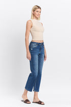 Charlotte High Rise Ankle Straight Jeans