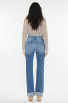 Liz Straight Leg Cuffed Jeans