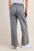 Wide Leg Elastic Waist Knit Pants