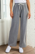 Wide Leg Elastic Waist Knit Pants