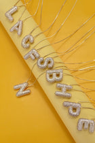 Initial Rhinestone Bubble Necklace