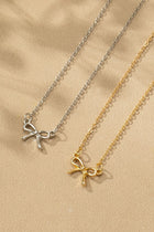 Delicate Bow Necklace - 2 Colors