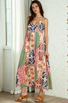 Mixed Boho Print Dress