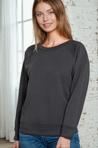 Scuba Solid Crewneck Pullover - Black