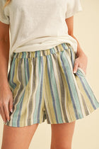 Colored Striped Shorts