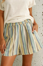 Colored Striped Shorts