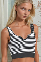 Seamless Striped Notch Brami - Black