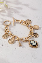 Multi Charm Bracelet - Vintage Coins