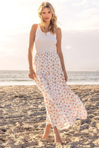 Tiered Floral Print Skirt