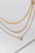 Rhinestone Charm Multi Layer Necklace