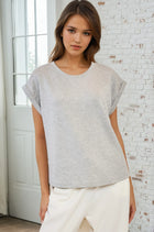 Modal Soft Tee - Heather Grey