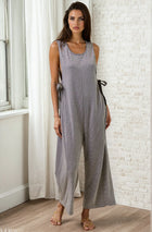 Buttery Soft Overalls W/ Side Ribbon Tie
