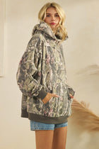 Printed Fleece Hoodie - Camo