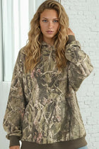 Printed Fleece Hoodie - Camo