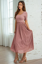 Ballet Skirt Dress - Mauve