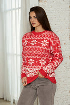Red Snowflake Sweater