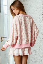 Ditsy Floral Mix Print Sweatshirt