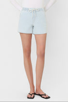 Gwen High Rise Drawstring Striped Shorts