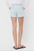 Gwen High Rise Drawstring Striped Shorts