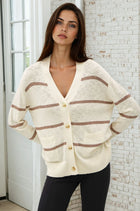 Stripe Oversized Cardigan