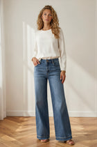 Sydney High Rise Relaxed Wide Leg Jeans