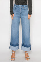 Claire Tummy Control Cuff Detail High Rise Jeans