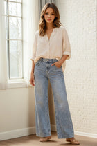 Phoebe Adjustable Waist High Rise Baggy Jeans