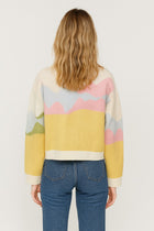 Pastel Horse Landscape Cardigan