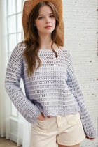 Scallop Edge Boatneck Sweater