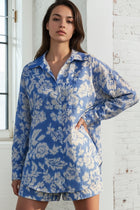 Floral Print Button Down Top